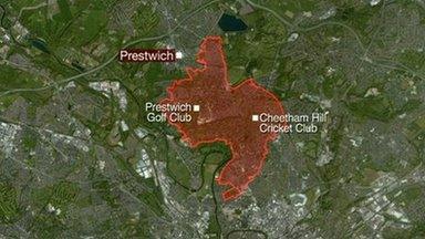 The boundary of Manchester's eruv