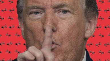 trump shhh