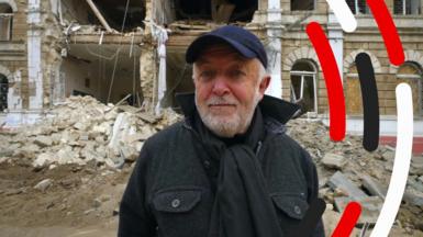 The BBC's Jeremy Bowen in Ukraine
