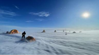 The Coldex coring camp based at Allan Hills, Antarctica