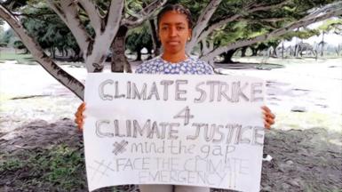 Kenyan climate activist Charlotte Aumann
