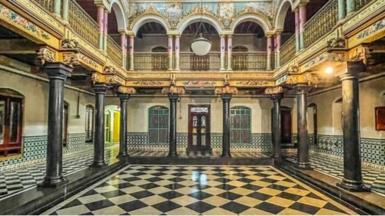 Athangudi Palace interior, Chettinad