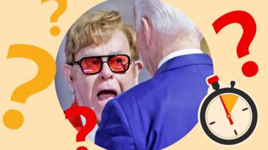 Sir Elton John reacts to US President Joe Biden