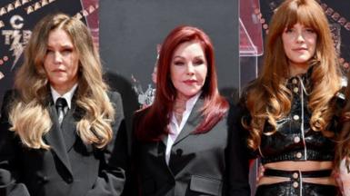 From left: Lisa Marie Presley, Priscilla Presley, Riley Keough