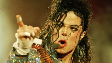 Michael Jackson, performing in London, in 1992