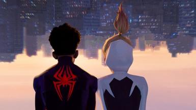 Miles Morales and Gwen Stacey from Across the Spider-Verse