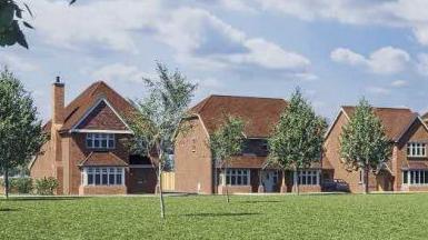 Artist impression of the new homes