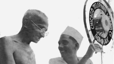 Gandhi with GC Motwane