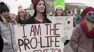 Young anti-abortion activists flooded the streets of Washington DC for the 49th annual March for Life.