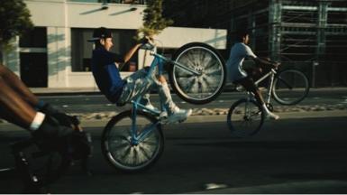 Cyclists in Los Angeles