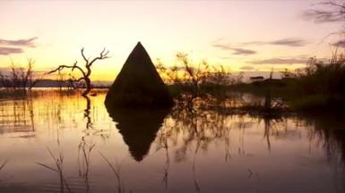 Flooded lake