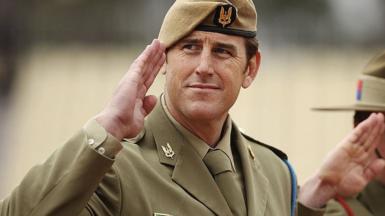 Ben Roberts-Smith saluting