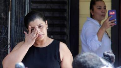 Image shows Karen Italian Caballero, the mother of two teenage Honduran victims