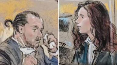 Guy Raffitt (left) cried in the courtroom when his son Jackson took the stand against him