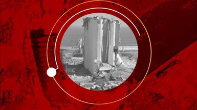 Site of Beirut explosion