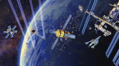 Satellites orbiting Earth