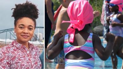 Mum invents cap to help black kids swim 