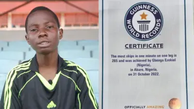 Gbenga Ezekial Guinness world records