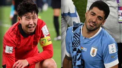 Heung-min Son and Luis Suarez