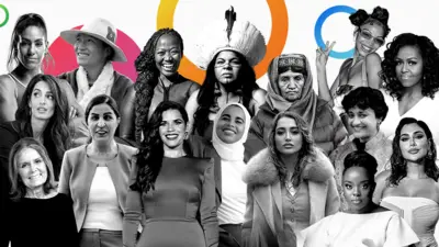 Imágenes de algunas de las 100 mujeres participantes de la temporada 2023 del Servicio Mundial de la BBC.