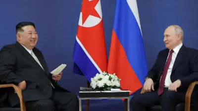 Kim Jong Un and Vladimir Putin