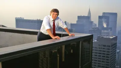 Трамп на крыше Трамп-тауэр