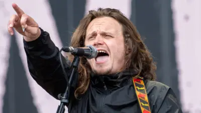 Jamie Webster performing on the main stage at the Trnsmt Festival at Glasgow Green in Glasgow, 2023