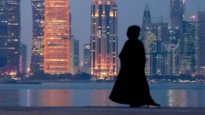 Imagen de archivo de una mujer en Qatar