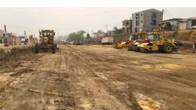 Chantier de l'entrée Est de Douala