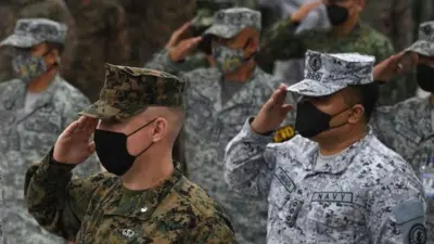 The Philippine and US marines had a joint military exercise in October 2022