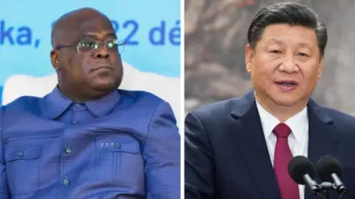 Perezida Tshisekedi na Perezida Jinping