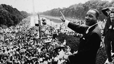 مارتین لوتر کینگ، سخنرانی برای جمعیت در "راهپیمایی به سوی واشنگتن"، ۲۸ اوت ۱۹۶۳
