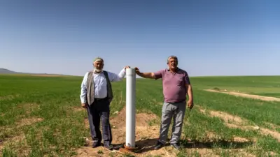 Yozgat"ta tarlasında uranyum aranan köylüler