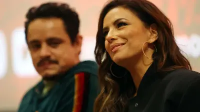 Eva Longoria y el actor Jesse García.