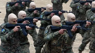 نیروهای حزبالله در حال تمرین نظامی