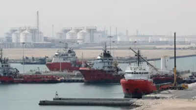 Barcos con gas de Qatar