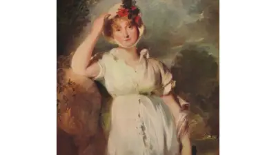 Carolina de Brunswick retratada em pintura