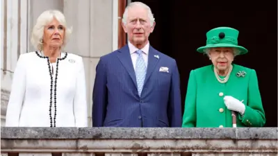 King Charles, Queen Consort Camilla and Queen Elizabeth II