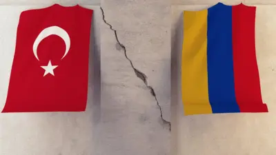 پرچم ارمنستان و ترکیه