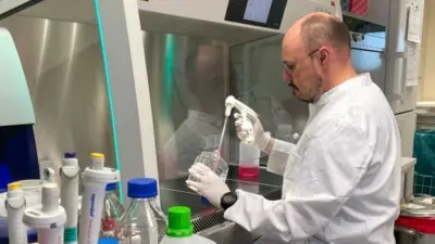 German scientist in a laboratory