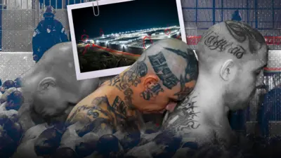 Заключенные в мегатюрьме Сальвадора