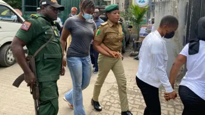 Chidinma wit security for court