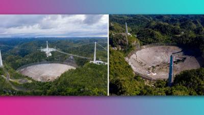 Massive Puerto Rico telescope featured in James Bond movie collapses |  ENEPAUS NEWS