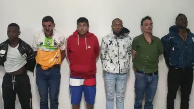 Los detenidos son de nacionalidad colombiana.