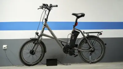 An electric bike charging
