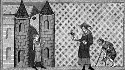 Ilustração do século 13 mostra como eram tratados os portadores de hanseníase na Idade Média