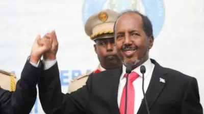 Image shows Hassan Sheikh Mohamud