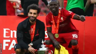 Mohamed Salah yinjirije Liverpool ibitsindo 31 muri uno mwaka w'inkino mu gihe Sadio Mane yinjije 23