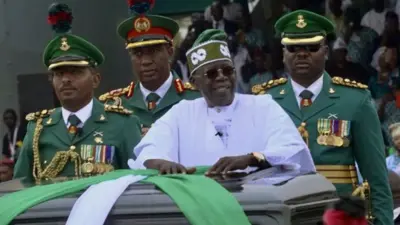 Bola Tinubu atambuka ngo ajye kurahirira kuba perezida wa Nigeria