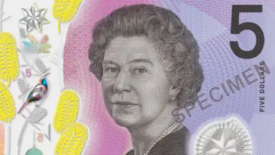 Australian $5 banknote.